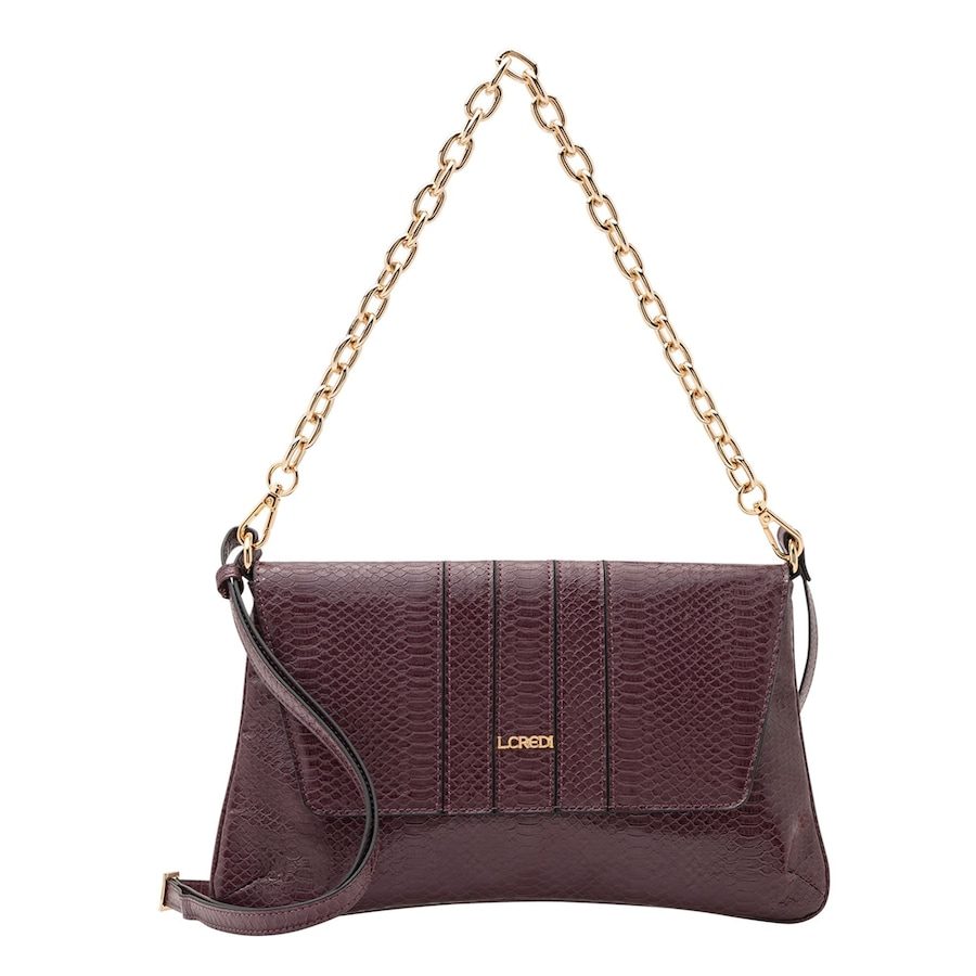 L.CREDI Nuria Schultertasche 32 cm Handtaschen 1 ct Braun Damen