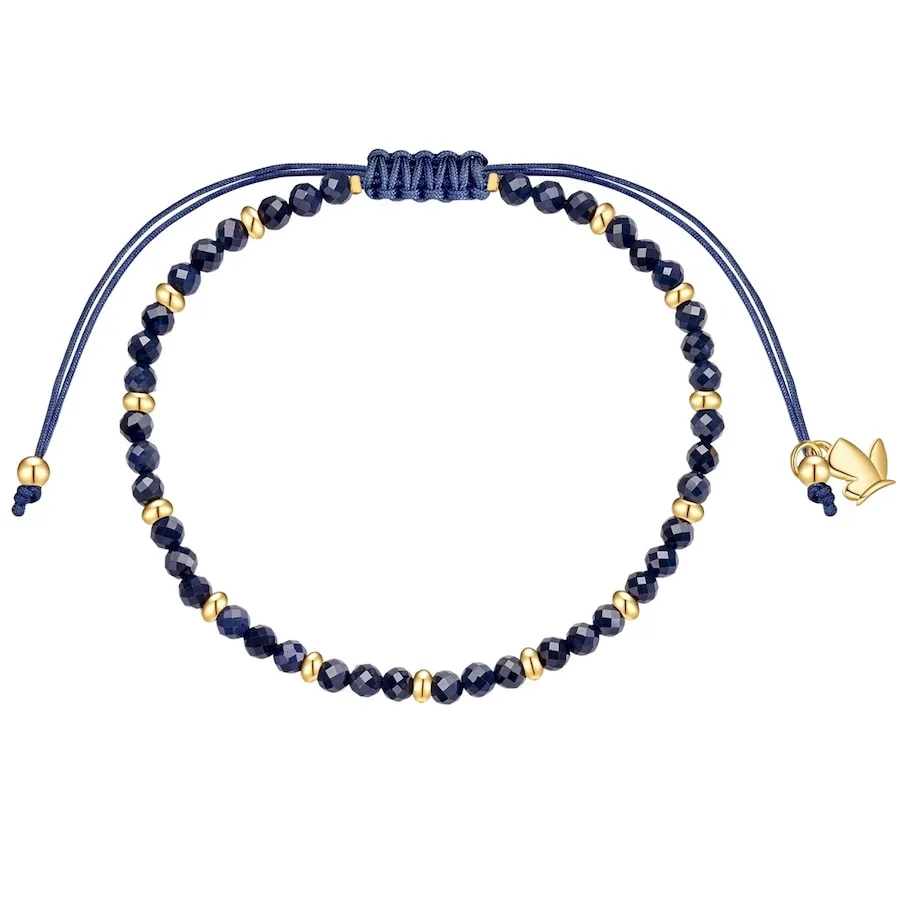 Glanzstücke München Armband aus Edelstahl in Gelbgold mit Saphir Armbänder & Armreife 1 ct Damen