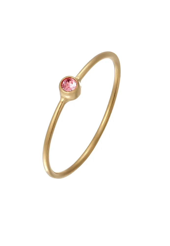Elli Stacking Kristalle Grün 925 Silber Ringe 1 ct Damen