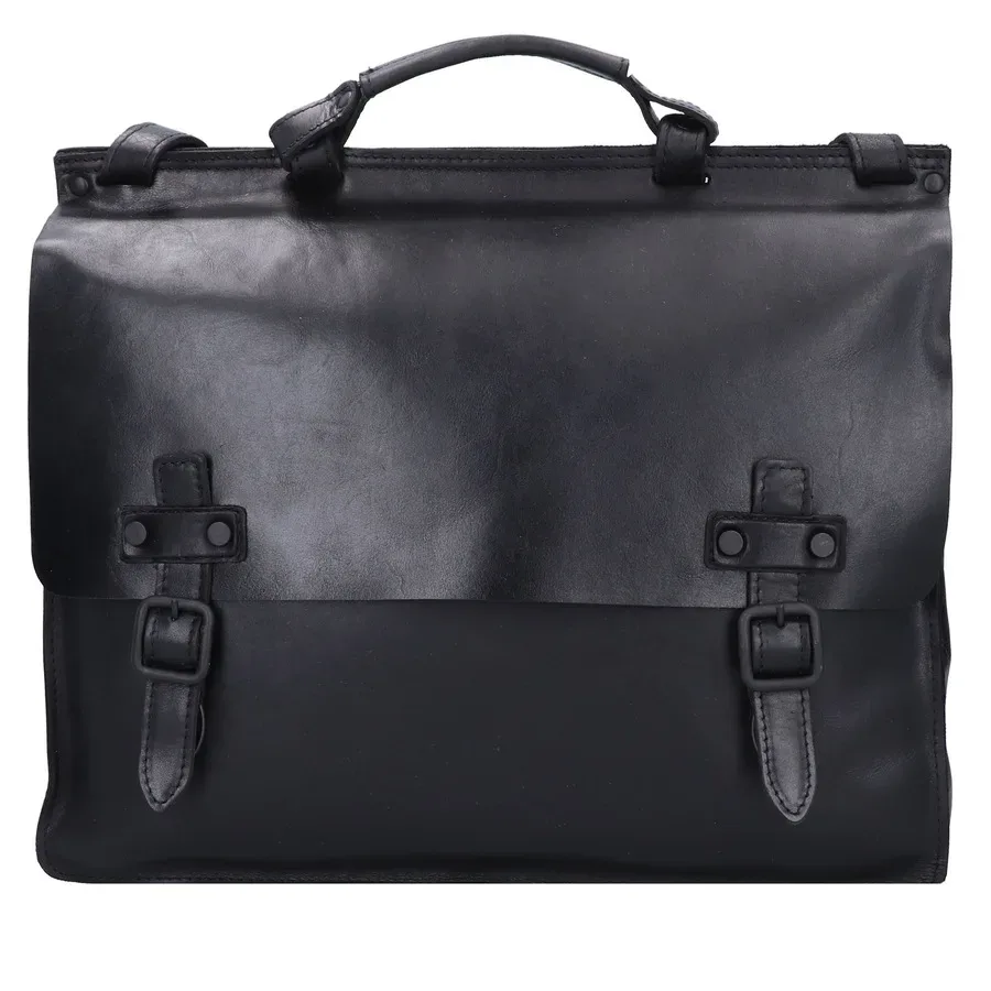 Harold's Aberdeen Aktentasche Leder 39 cm Laptopfach Laptoptaschen 1 ct Schwarz Herren