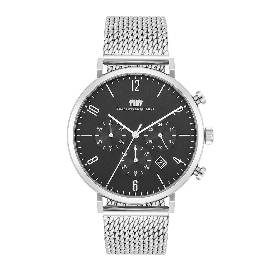 Rhodenwald & Söhne Armband-Uhr Arakon aus Edelstahl in silber Uhren 1 ct Herren