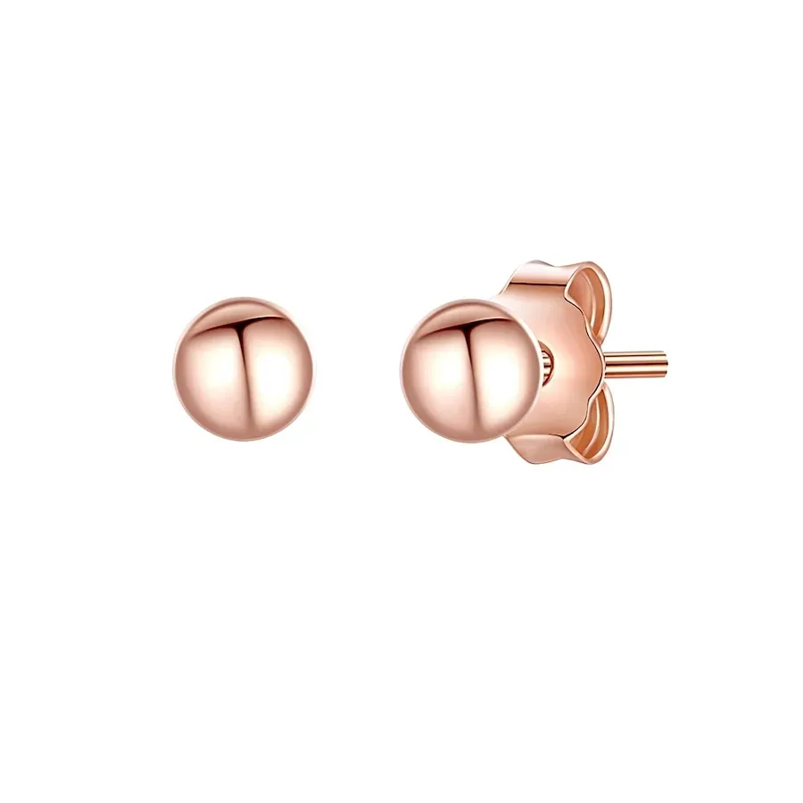 Glanzstücke München - Ohrstecker, 3MM, Goldrosa