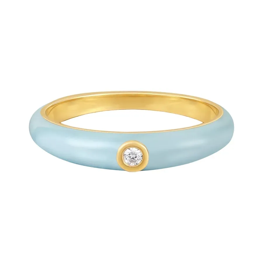 Glanzstücke München Ring aus Sterling Silber in gelbgold mit Zirkonia Ringe 1 ct Damen