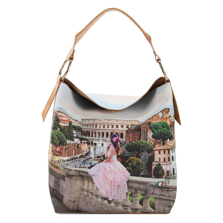Y Not Yesbag Schultertasche 34 cm Handtaschen 1 ct Nude Damen