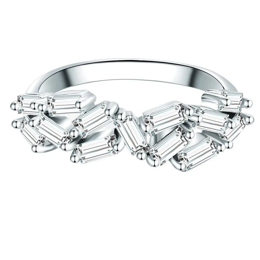 Trilani Ring Sterling Silber Zirkonia in Silber Ringe 1 ct Damen