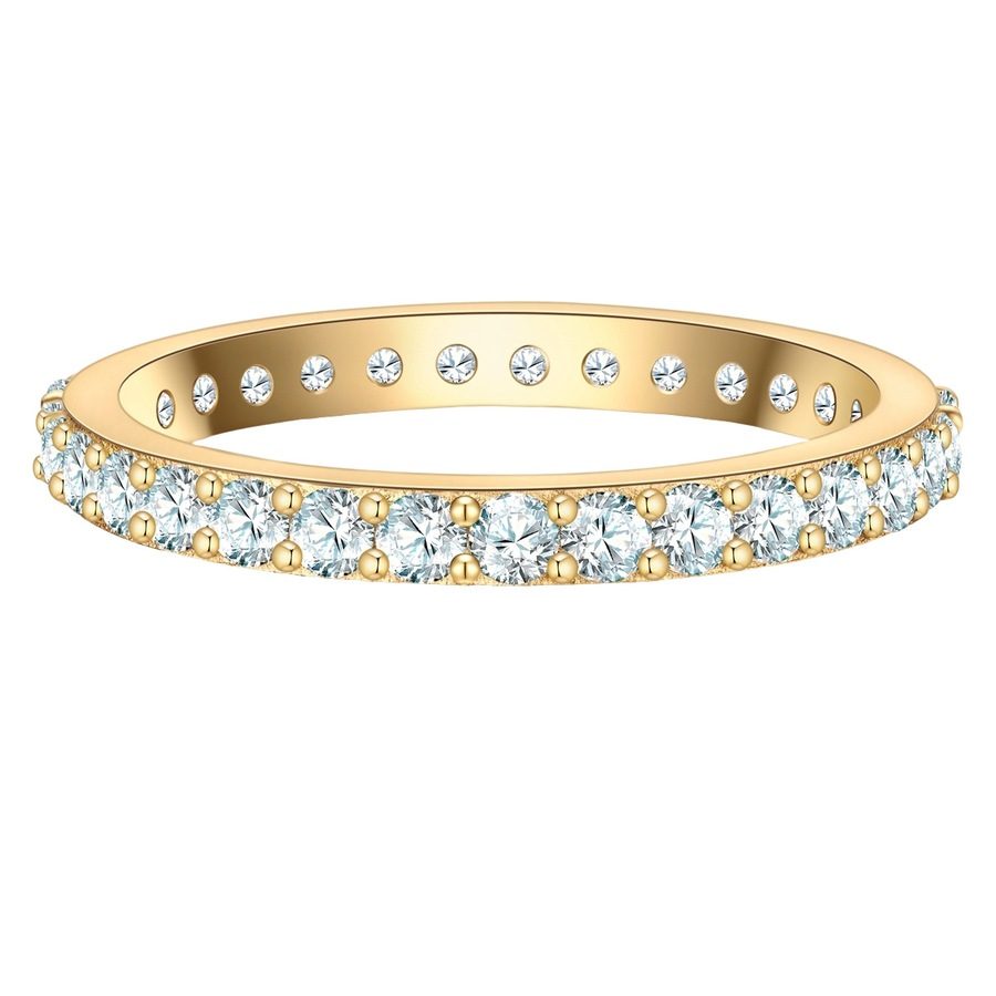 Glanzstücke München Ring aus Sterling Silber in gelbgold Ringe 1 ct Damen