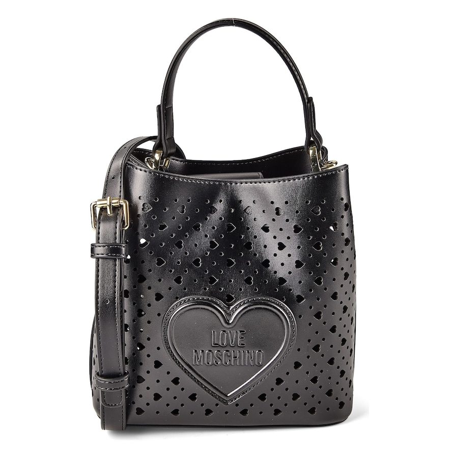 Love Moschino Basket Laminated Schultertasche Handtaschen 1 ct Schwarz Damen