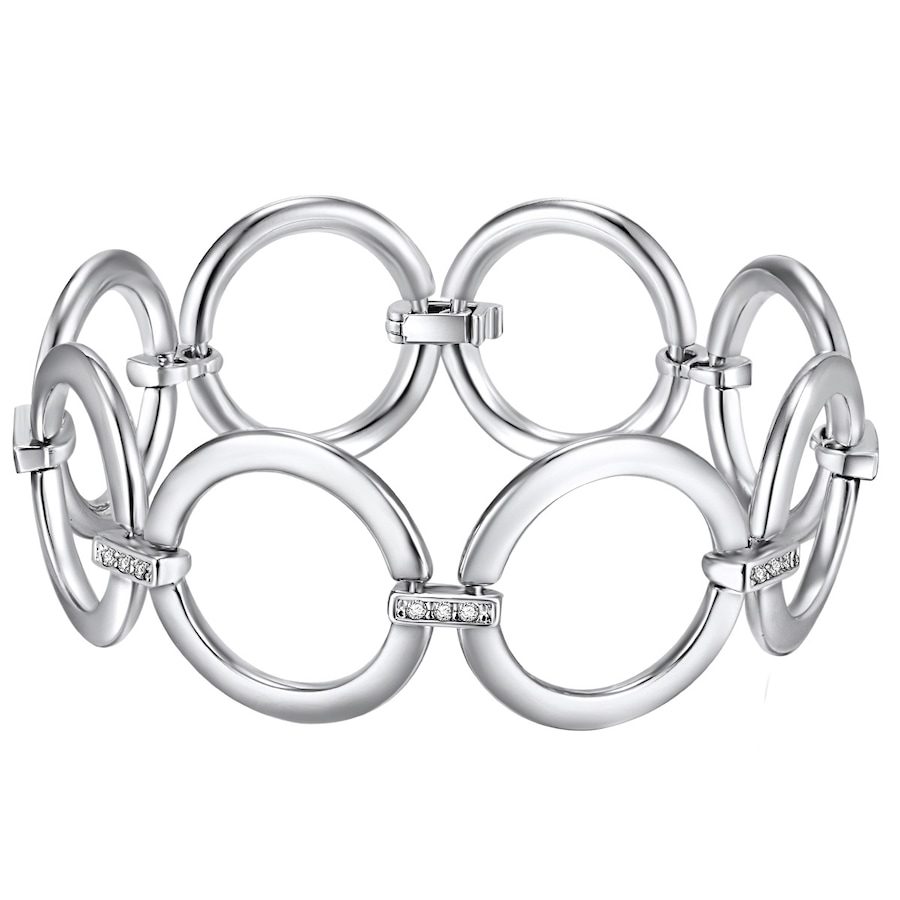 Lulu & Jane Armband Metall-Legierung verziert mit Kristallen von Swarovski® in Silber Armbänder & Armreife 1 ct Damen