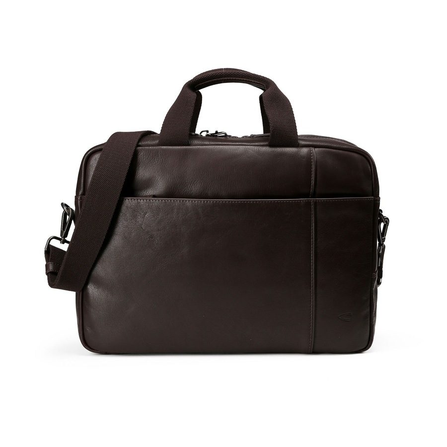 camel active Pine Aktentasche Leder 40 cm Laptopfach Laptoptaschen 1 ct Braun Herren