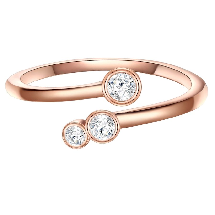 Glanzstücke München Ring Sterling Silber Zirkonia in Gelbgold Ringe 1 ct Damen