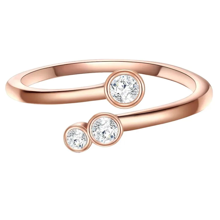 Glanzstücke München Ring Sterling Silber Zirkonia in Gelbgold Ringe 1 ct Damen