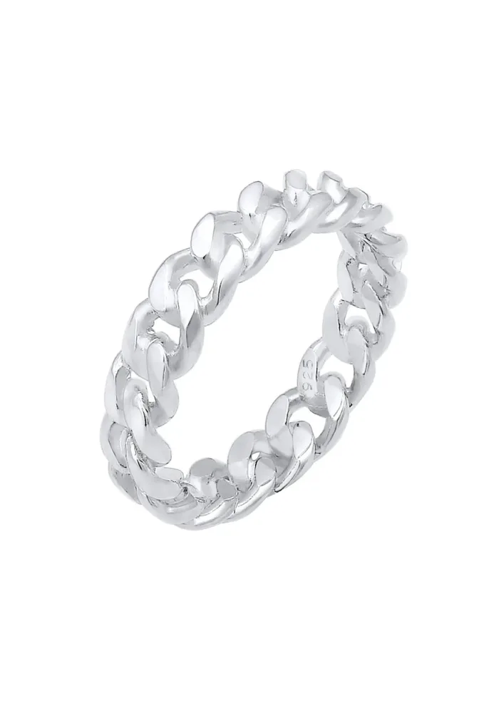 Elli Bandring Knoten Unendlich Twisted 925 Silber Ringe 1 ct Damen