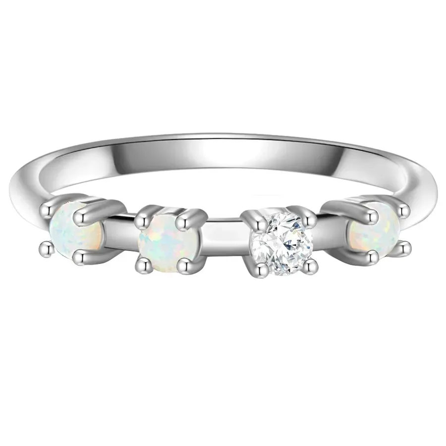 Glanzstücke München Ring Sterling Silber Zirkonia in Silber Ringe 1 ct Damen