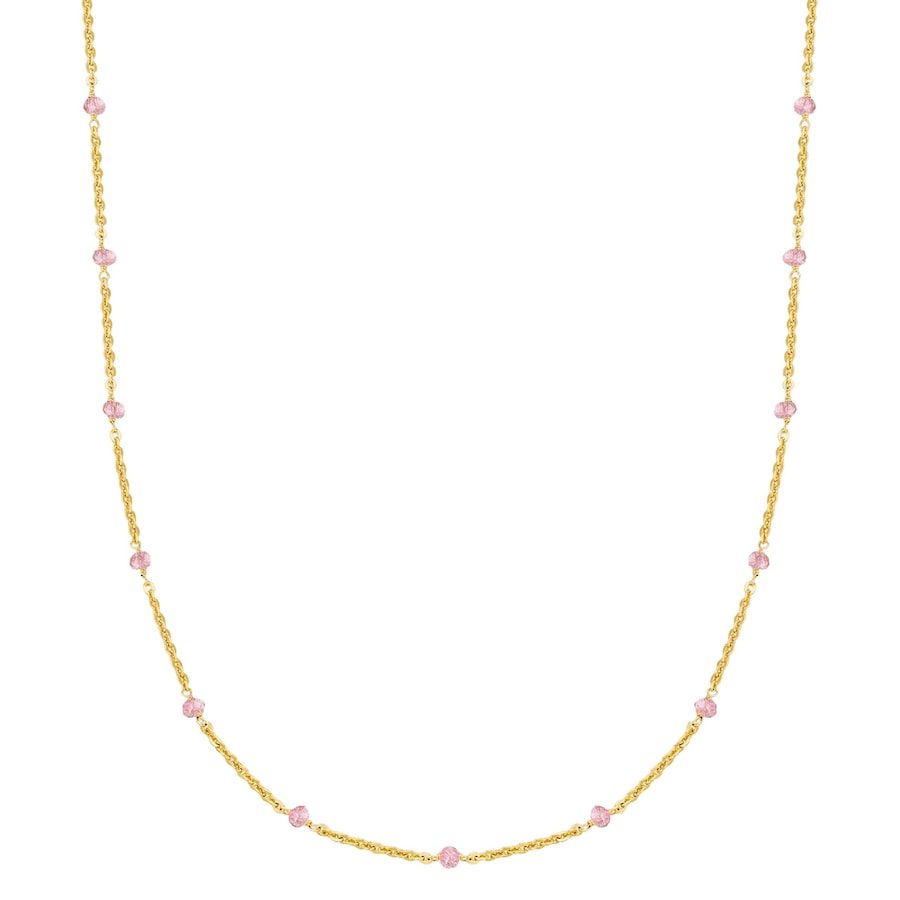 Glanzstücke München Halskette aus Sterling Silber in Gelbgold mit Kunzit Ketten 1 ct Damen
