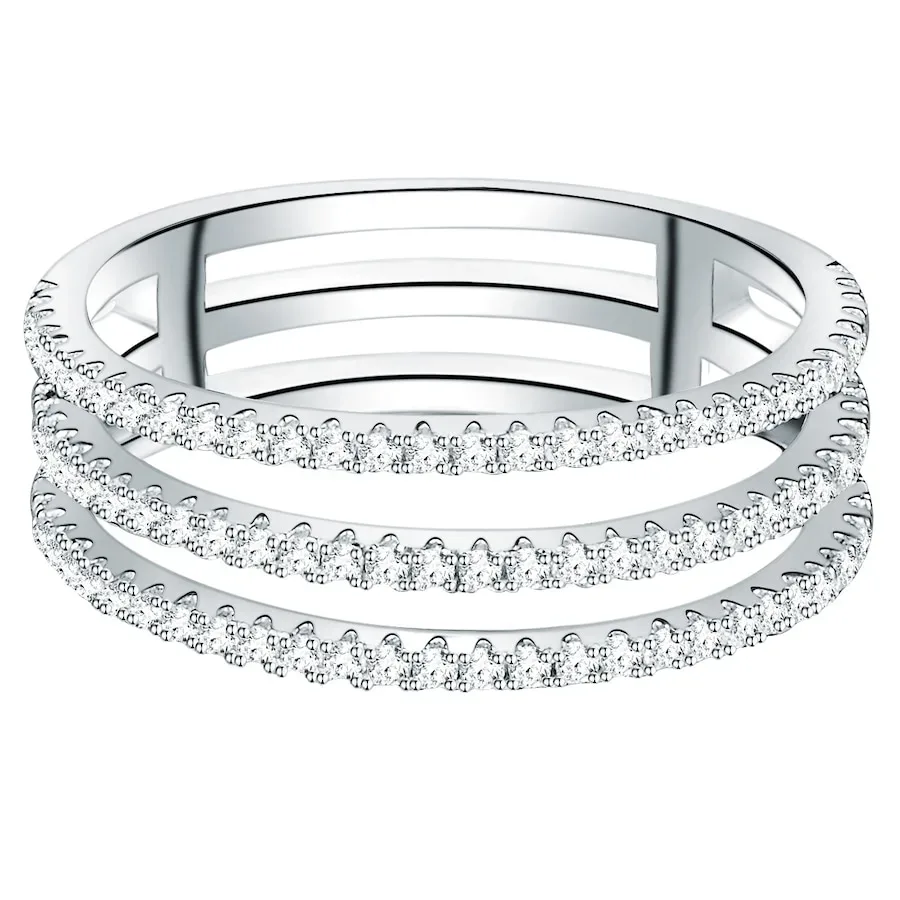 Trilani Ring aus Sterling Silber in silber mit Zirkonia Ringe 1 ct Damen