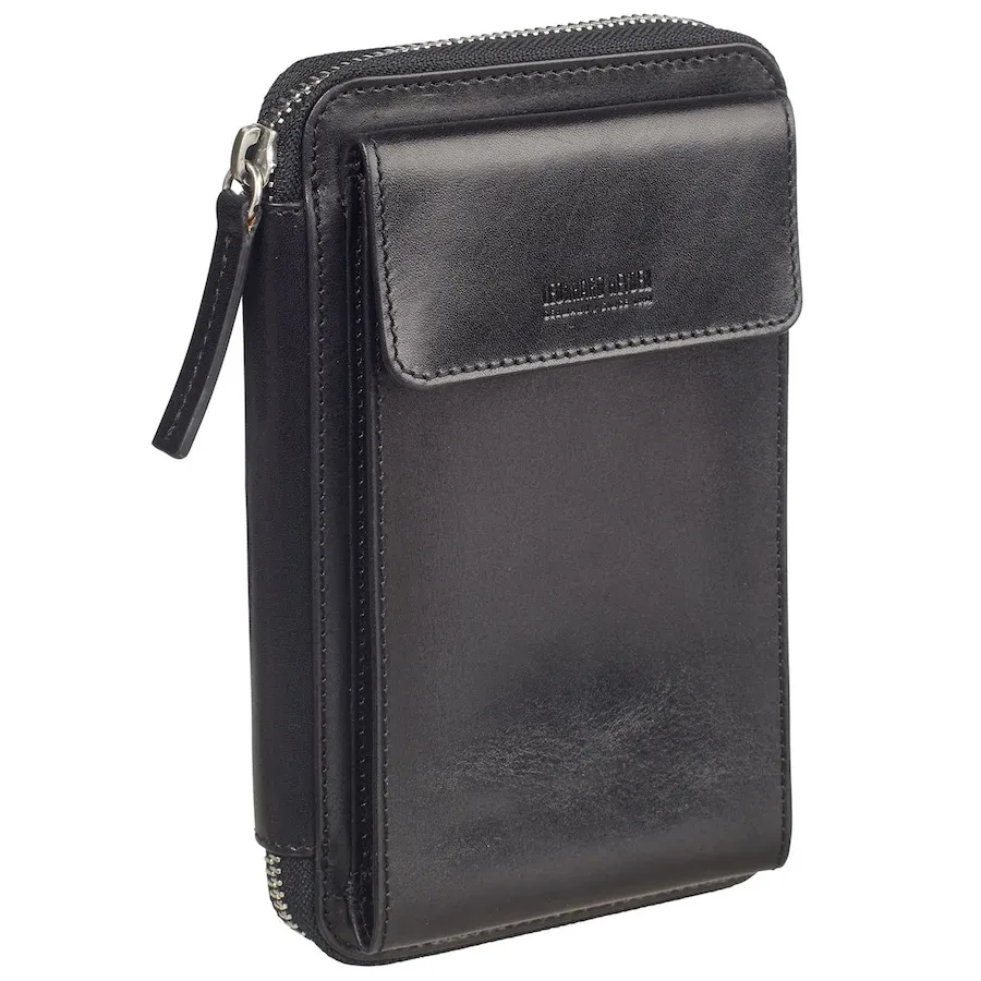 Leonhard Heyden Cambridge Handytasche Leder 11 cm Portemonnaies 1 ct Schwarz Herren
