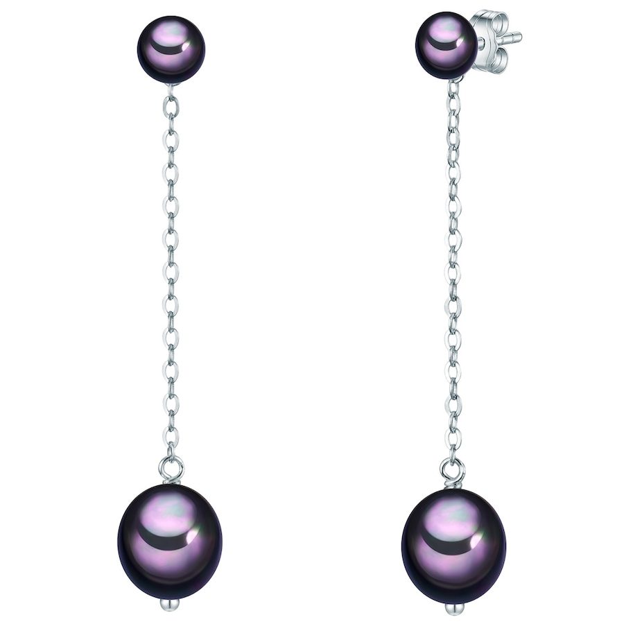 Valero Pearls Perlen-Ohrstecker Sterling Silber Süßwasser-Zuchtperle in Silber Ohrringe 1 ct Damen