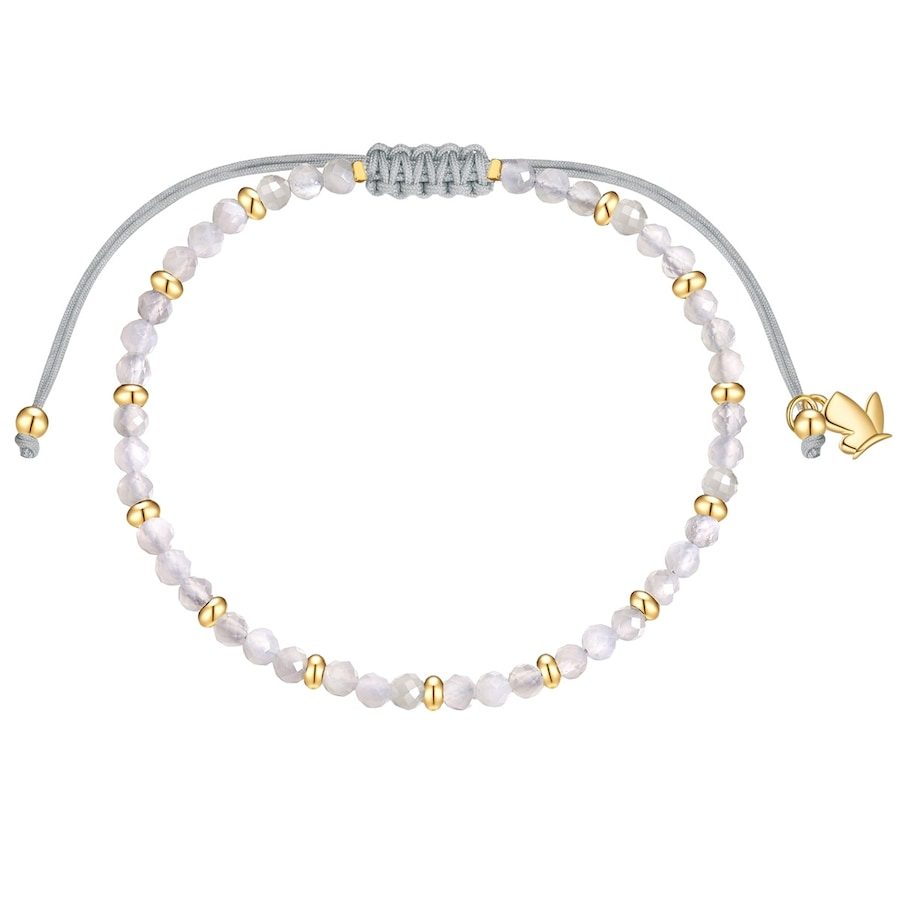 Glanzstücke München Armband aus Edelstahl in Gelbgold mit Mondstein Armbänder & Armreife 1 ct Damen