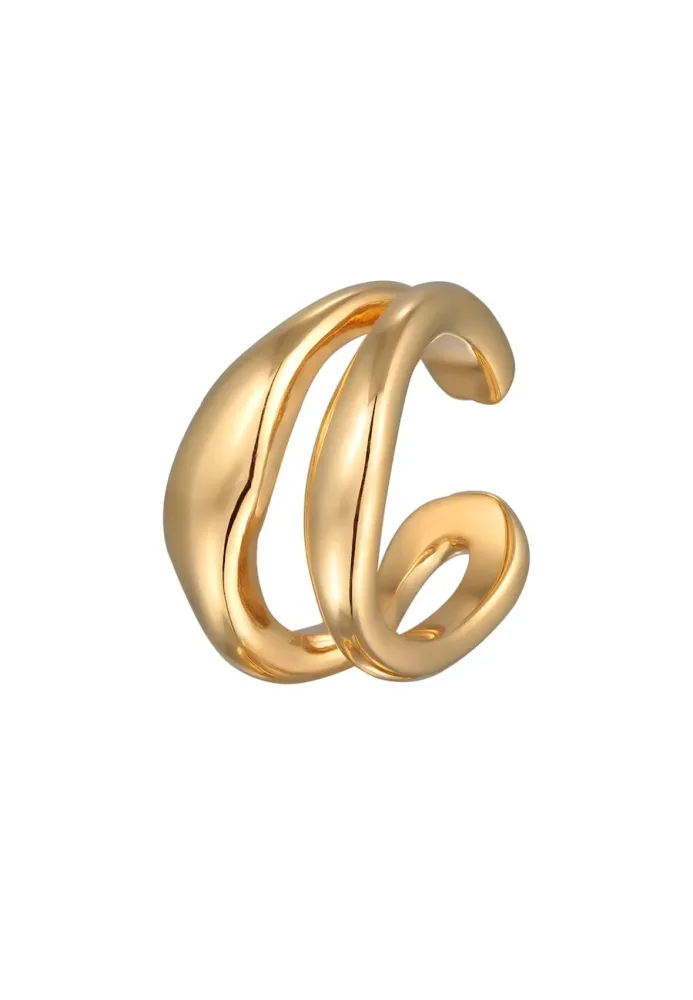 Elli PREMIUM Earcuff Single Ohrklemme Organic Design 925 Silber Ohrringe 1 ct Damen