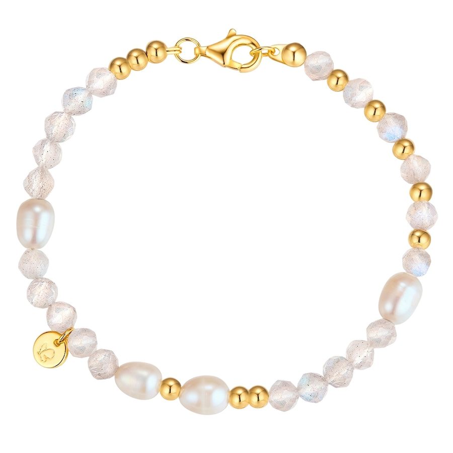Glanzstücke München Armband aus Sterling Silber in gelbgold mit Süßwasser-Zuchtperle Armbänder & Armreife 1 ct Damen