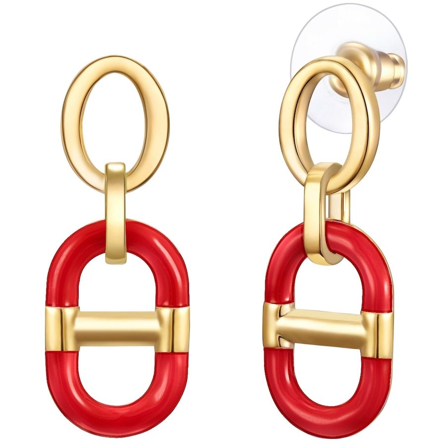 Lulu & Jane Ohrhänger aus Metall in Gelbgold Ohrringe 1 ct Damen