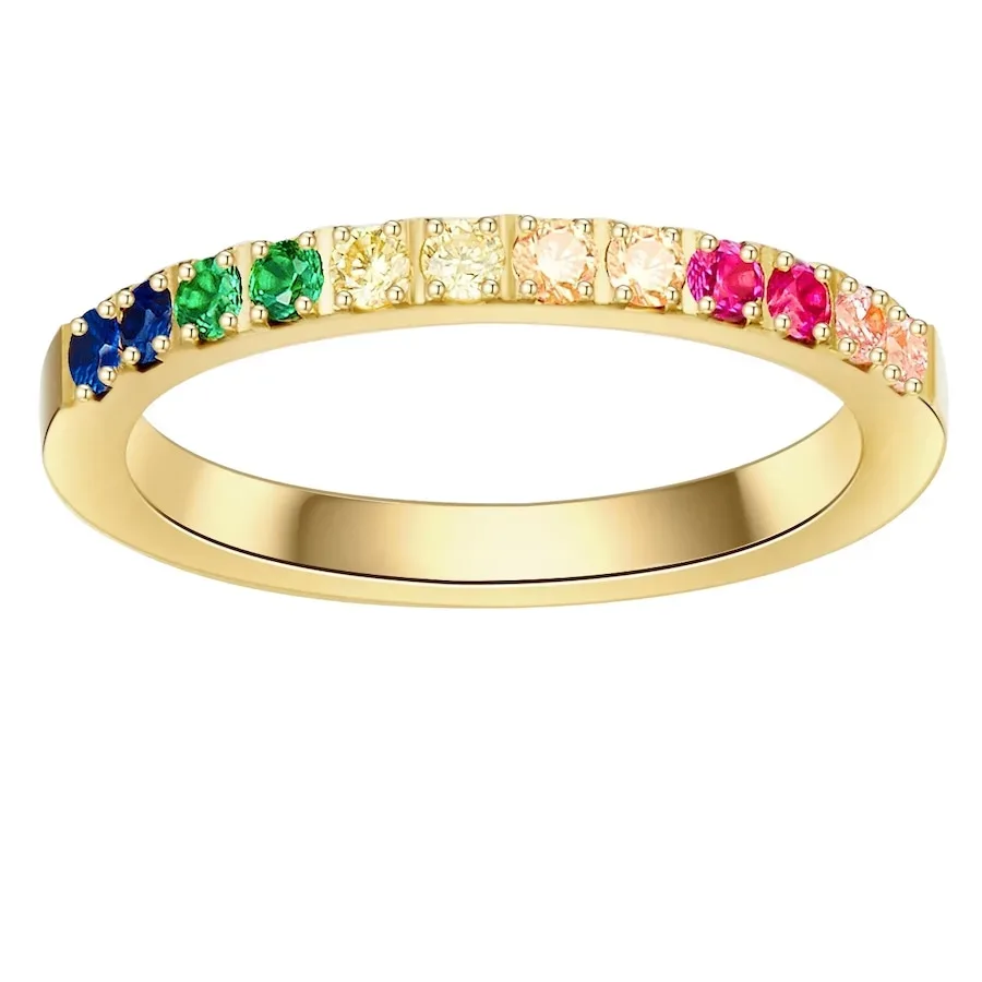 EASTSIDE Ring Edelstahl Zirkonia in Gelbgold Ringe 1 ct Damen