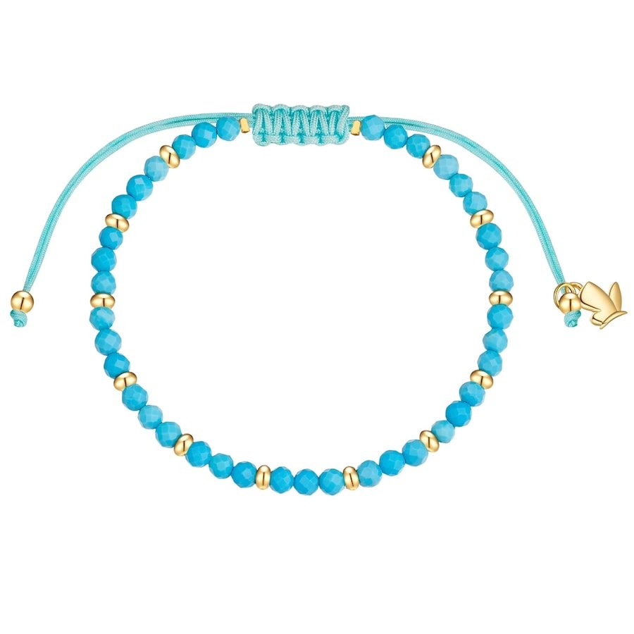 Glanzstücke München Armband aus Edelstahl in Gelbgold mit Türkis (rek.) Armbänder & Armreife 1 ct Damen