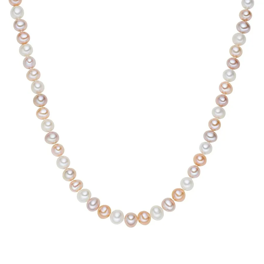 Valero Pearls Perlen-Kette aus Sterling Silber in silber mit Süßwasser-Zuchtperle Ketten 1 ct Damen