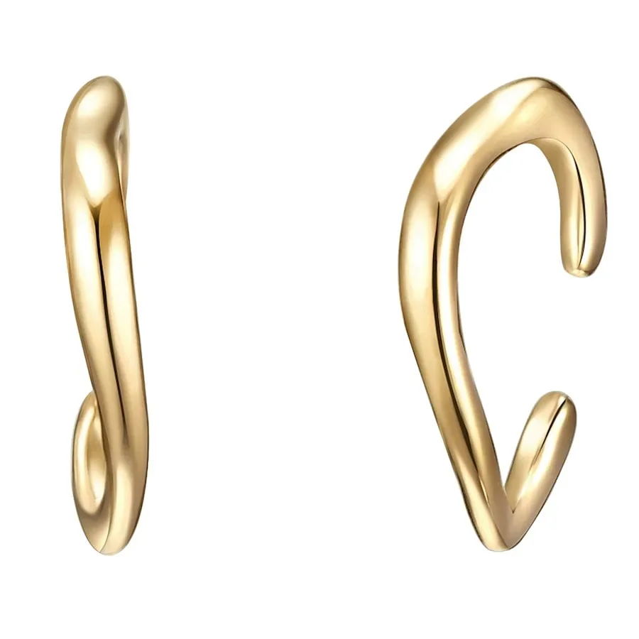 Glanzstücke München Ohrklemme Sterling Silber in Gelbgold Ohrringe 1 ct Damen