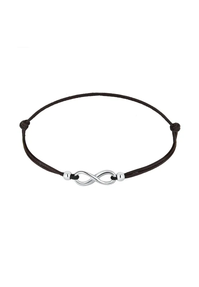 Elli Infinity Trend Symbol Elastisch 925 Silber Armbänder & Armreife 1 ct Damen