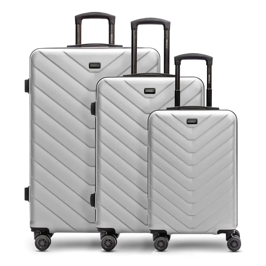 Redolz Essentials 07 3-SET 4 Rollen Kofferset 3-teilig Koffer & Trolleys 1 ct Schwarz Herren