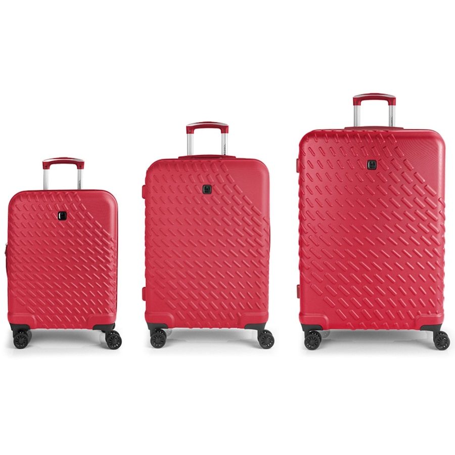 Gabol Journey 4 Rollen Kofferset 3-teilig Reisetaschen 1 ct Rot Herren