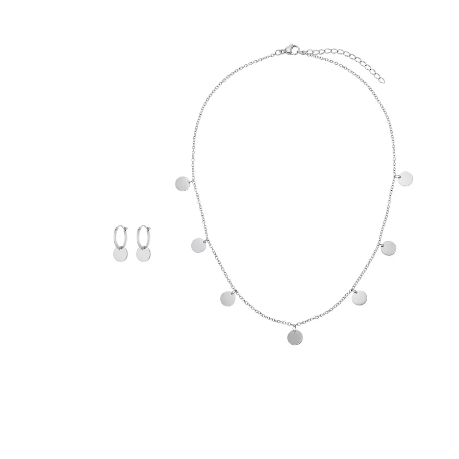 Heideman - Set Kreise silberfarben, One Size