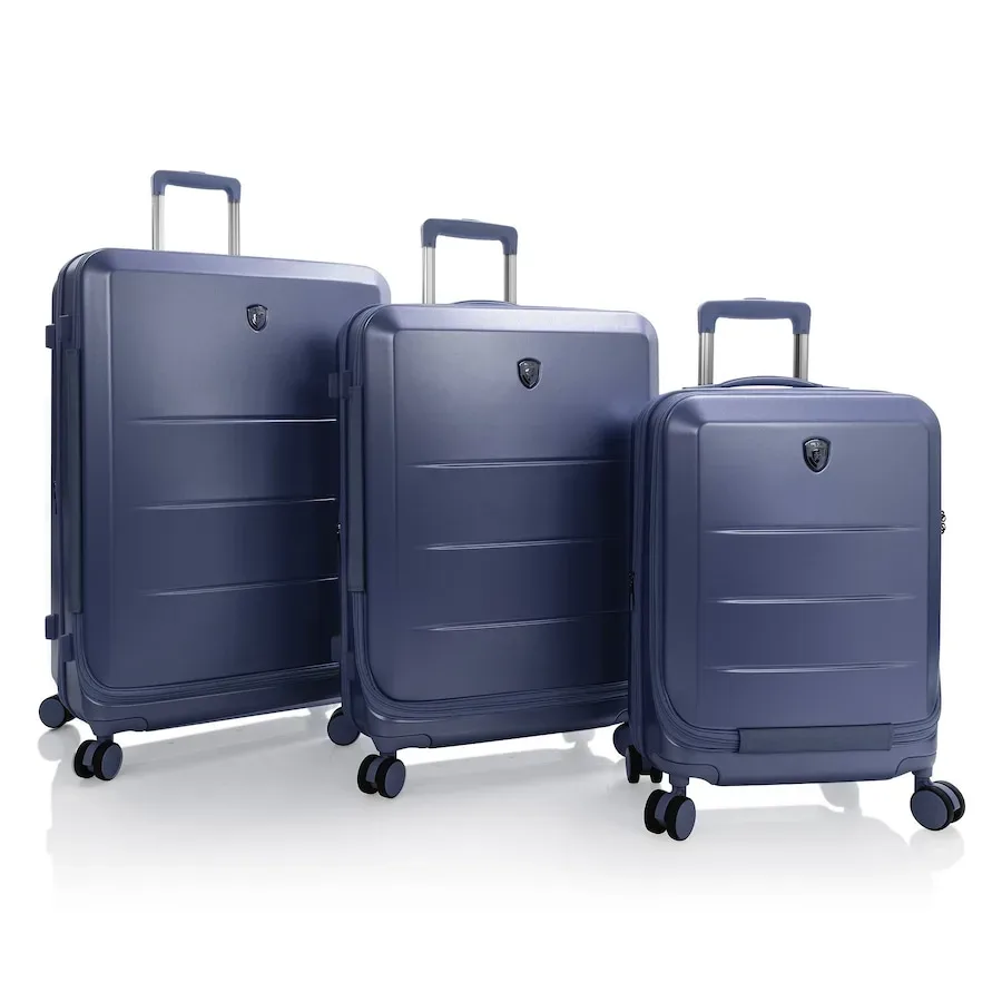 Heys EZ Fashion 4 Rollen Kofferset 3-teilig mit Dehnfalte Reisetaschen 1 ct Schwarz Herren