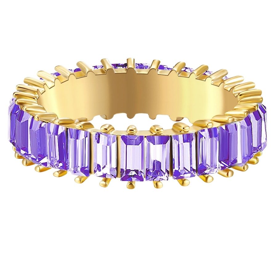 Yokoamii Ring Metall-Legierung Glaskristall in Gelbgold Ringe 1 ct Damen