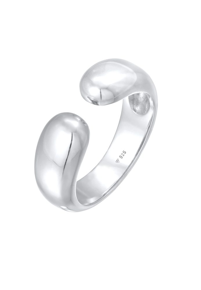 Elli Bandring Urban Style 925 Silber Ringe 1 ct Damen