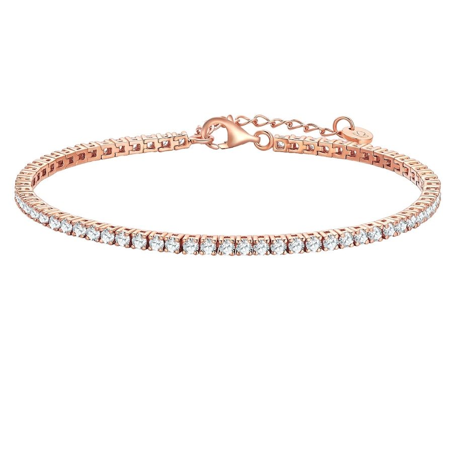 Glanzstücke München Armband aus Messing in Roségold mit Zirkonia Armbänder & Armreife 1 ct Damen