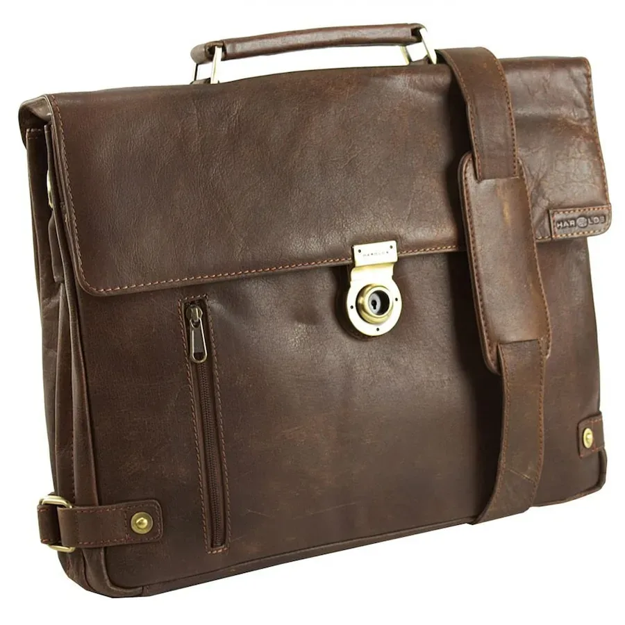 Harold's Crunchy Aktentasche Laptoptaschen 1 ct Braun