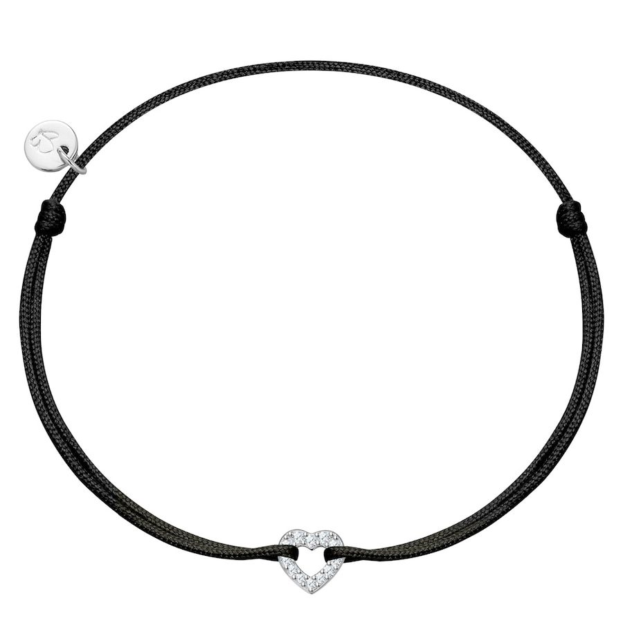 Glanzstücke München Armband Herz aus Sterling Silber in silber mit Zirkonia Armbänder & Armreife 1 ct Damen