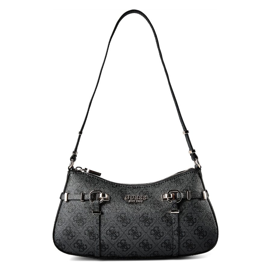 Guess Leona Schultertasche Handtaschen 1 ct Schwarz Damen