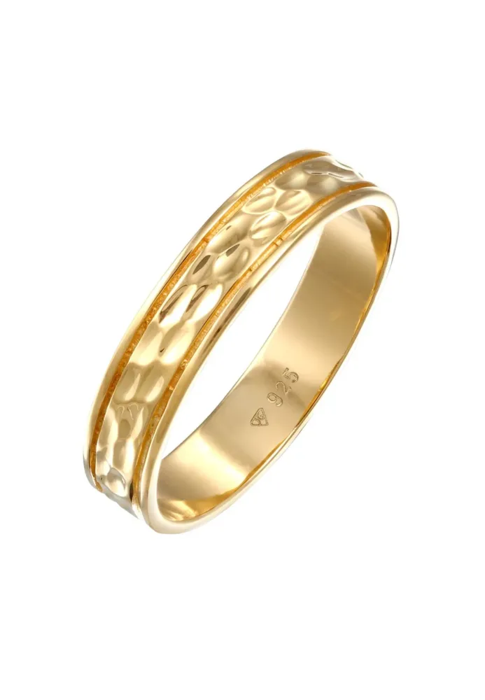 Elli PREMIUM Bandring Trauring Freundschaft 925 Sterling Silber Ringe 1 ct Damen