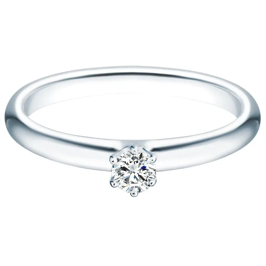 Trilani Ring Sterling Silber Zirkonia in Silber Ringe 1 ct Damen