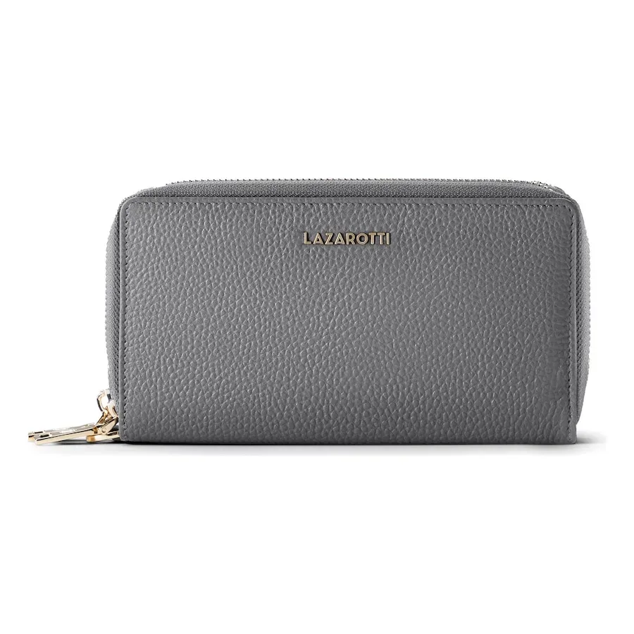 Lazarotti Bologna Leather Damengeldbörse Portemonnaies 1 ct Grau