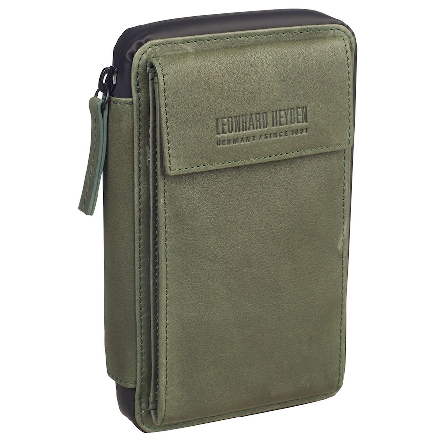 Leonhard Heyden Den Haag Handytasche Leder 11 cm Portemonnaies 1 ct Grün
