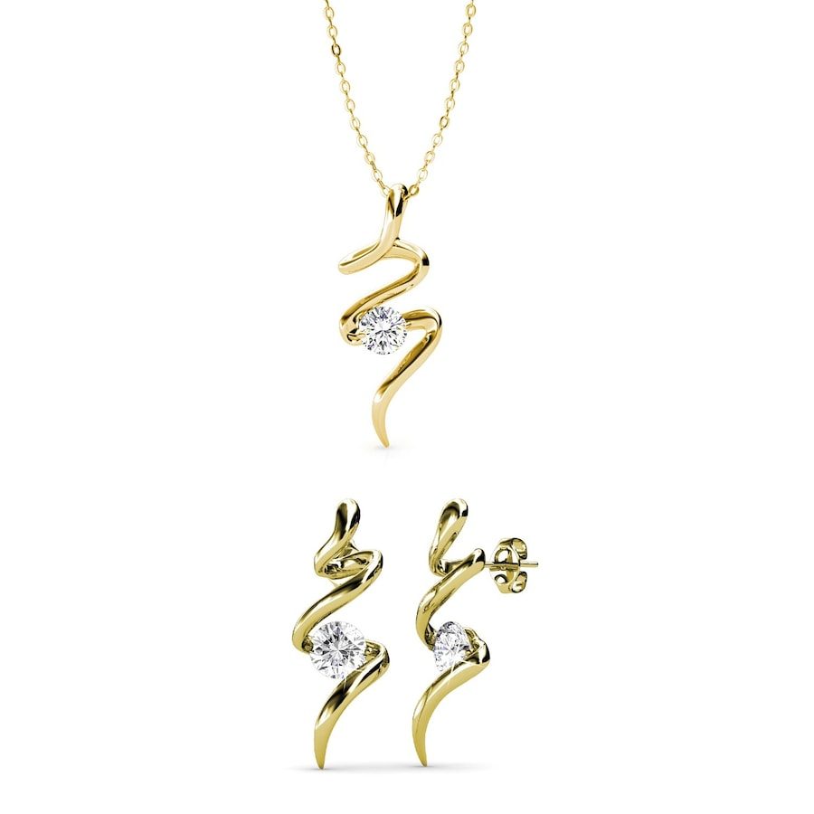 MYC-Paris Spiral-Set Schmuck-Set 1 ct Weiss Damen