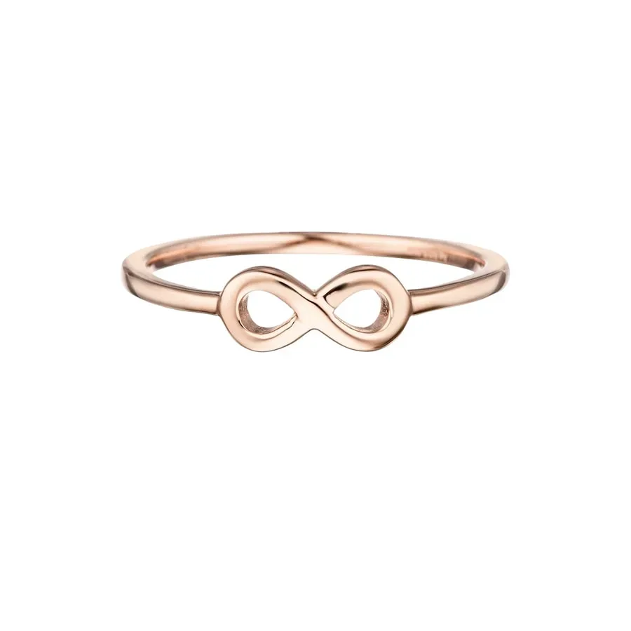 Glanzstücke München Ring Infinity Sterling Silber in Roségold Ringe 1 ct Damen