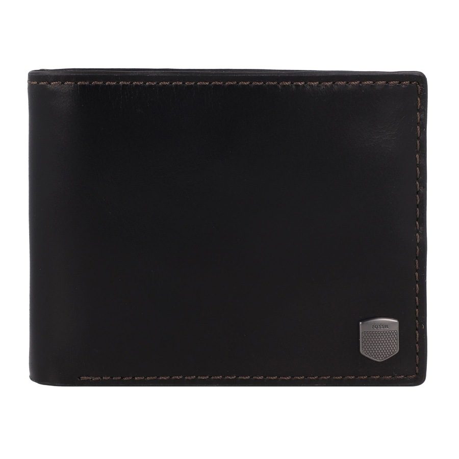 Fossil Hayes Herrengeldbörse Portemonnaies 1 ct Schwarz