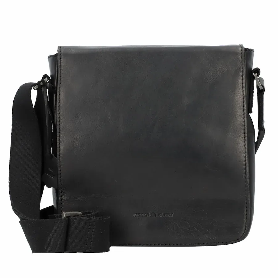 Greenburry Pure Black Umhängetasche Handtaschen 1 ct Schwarz Herren