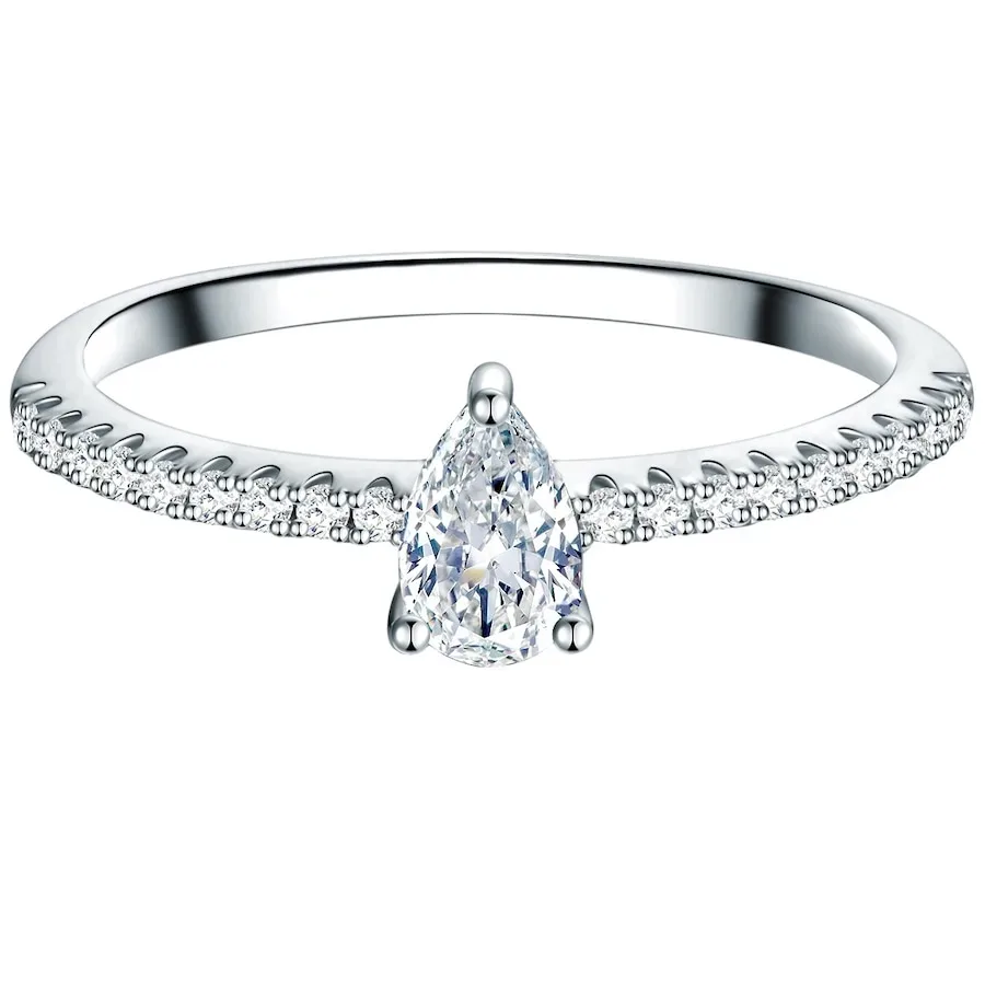 Trilani Ring aus Sterling Silber in silber mit Zirkonia Ringe 1 ct Damen