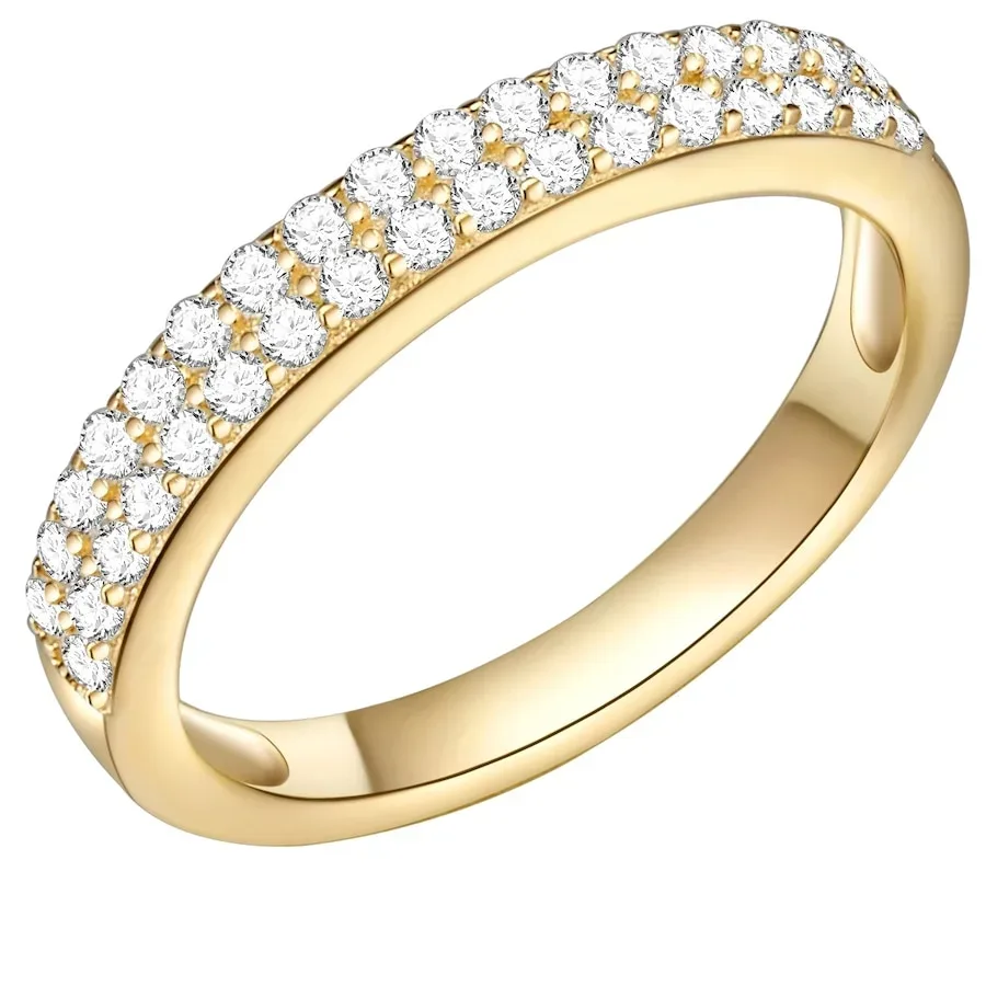 Rafaela Donata Ring Sterling Silber Zirkonia in Gelbgold Ringe 1 ct Damen